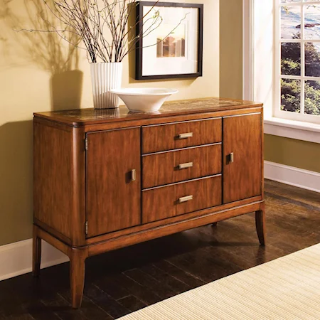 Sideboard with Stone Inset Top